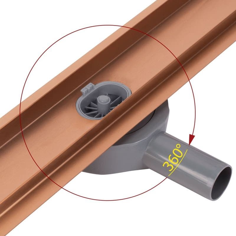 REA - Odtokový žľab Neox pre Brushed Copper 80 REA-G4802 5