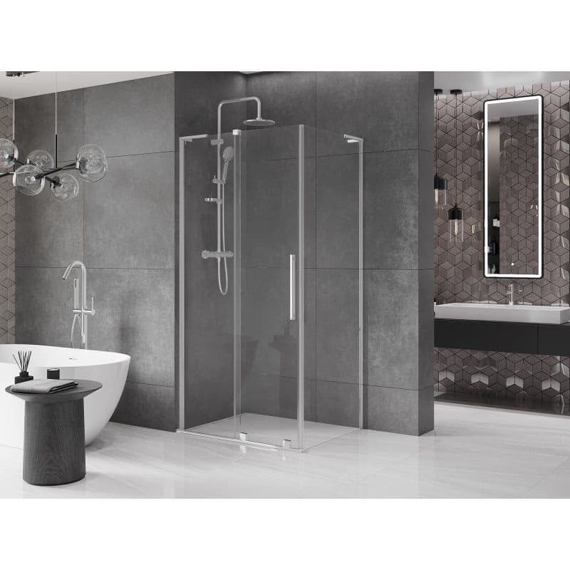 MEXEN/S - Velar L sprchovací kút, posuvné dvere 90 x 85, transparent, chróm 871-090-085-03-01 3
