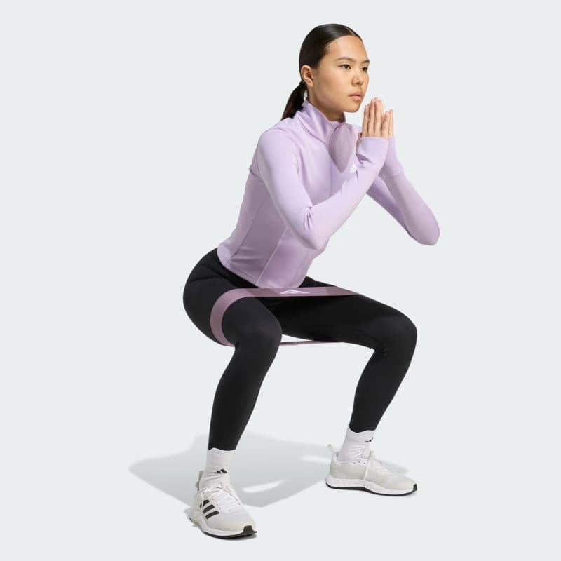 Dámska tréningová mikina so zipsom ADIDAS WE ZP THRU JKT POWPLU 5