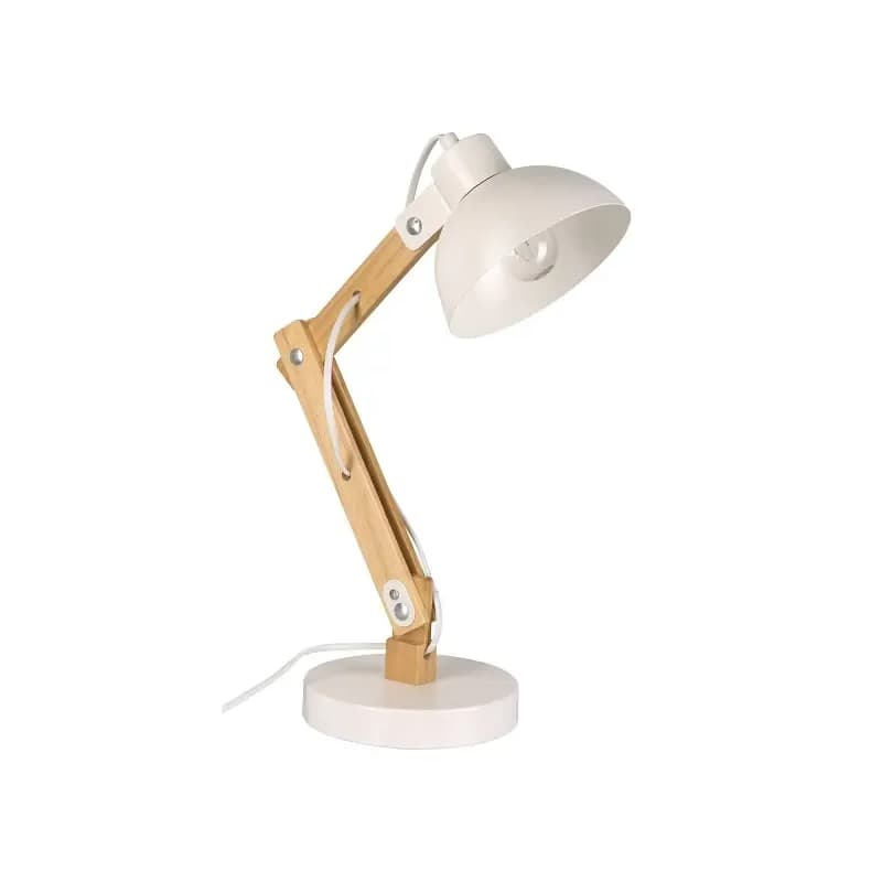 Stolová lampa UNLE 66392 biela/drevo LB1 1