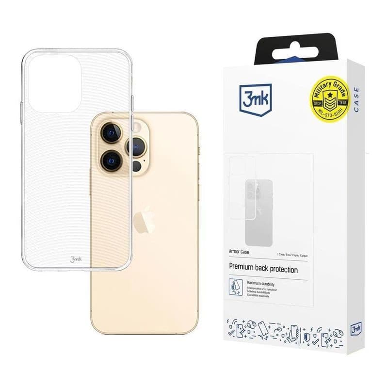 3mk ochranný kryt Armor Case pre Apple iPhone 13 Pro, číra 2