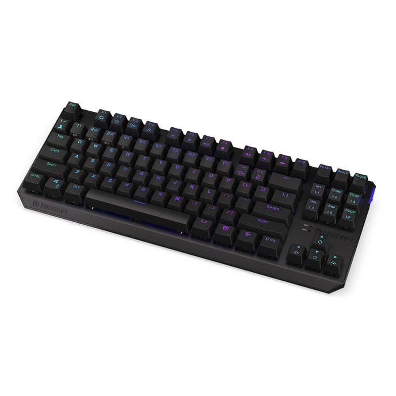 Endorfy herná klávesnica Thock TKL Wireless Red/ bezdrôtová / USB / red switch / mechanická / US layout / čierna RGB