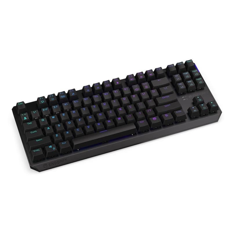 Endorfy herná klávesnica Thock TKL Wireless Red/ bezdrôtová / USB / red switch / mechanická / US layout / čierna RGB 2