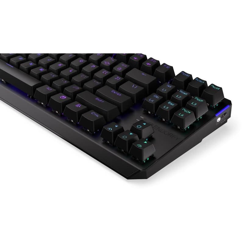 Endorfy herná klávesnica Thock TKL Wireless Red/ bezdrôtová / USB / red switch / mechanická / US layout / čierna RGB 5