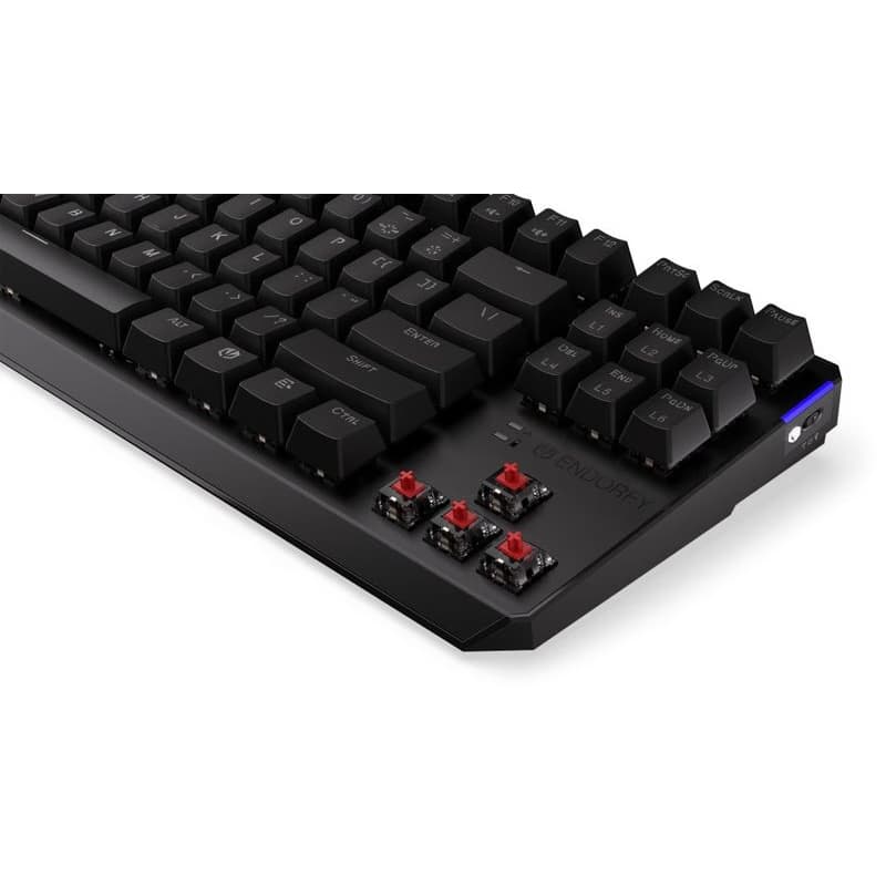 Endorfy herná klávesnica Thock TKL Wireless Red/ bezdrôtová / USB / red switch / mechanická / US layout / čierna RGB 6