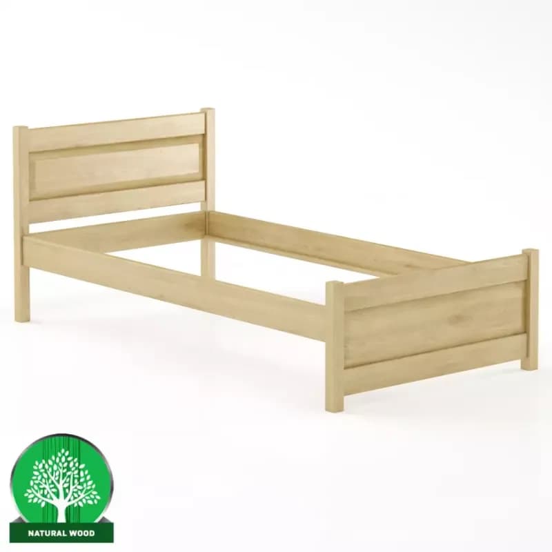 Posteľ buková LK120–100x200 prírodné 1