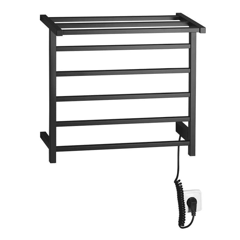 SAPHO - ELZOR elektrický sušiak uterákov 500x470 60 W, čierna mat EB510
