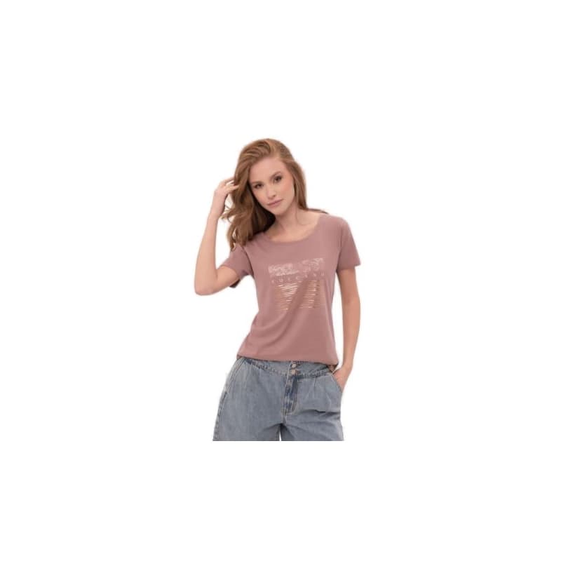 Dámske tričko s krátkym rukávom VOLCANO QUEEN-102-BEIGE 1