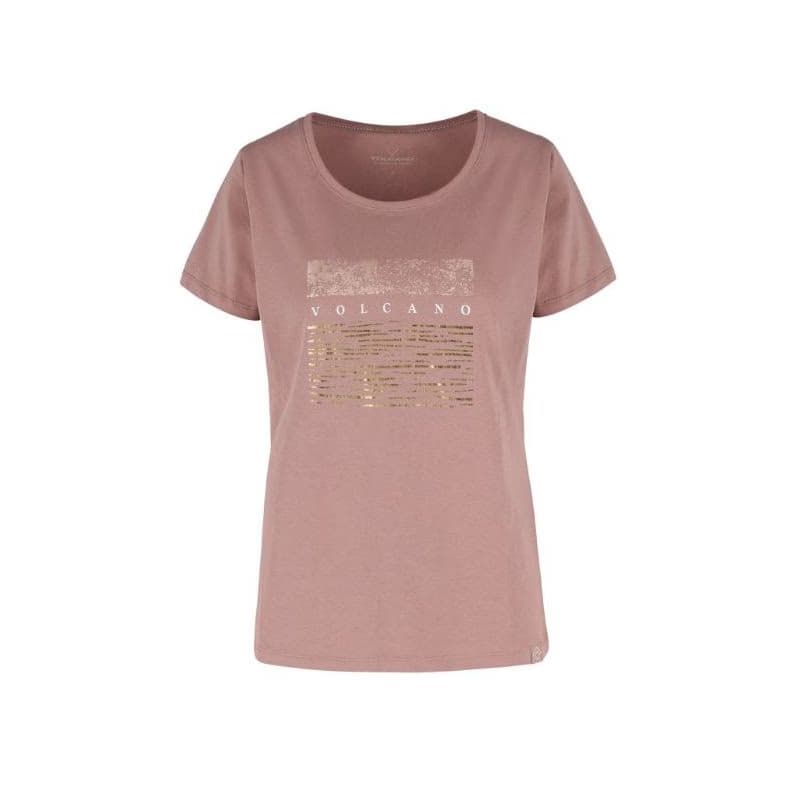 Dámske tričko s krátkym rukávom VOLCANO QUEEN-102-BEIGE 3