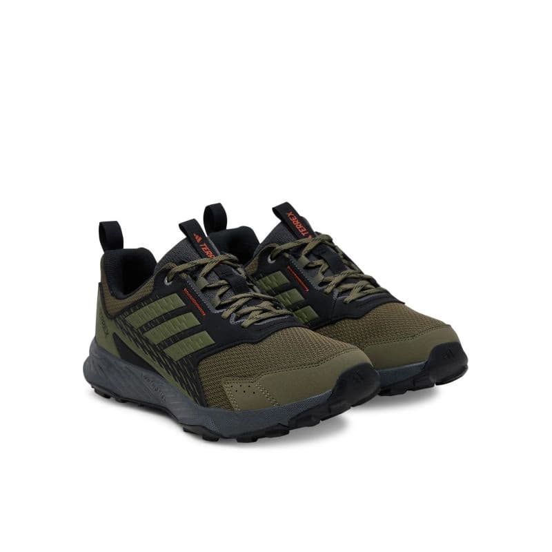 Pánska bežecká trailová obuv ADIDAS Terrex Tracefinder M olive strata olive strata semi impact orange 2