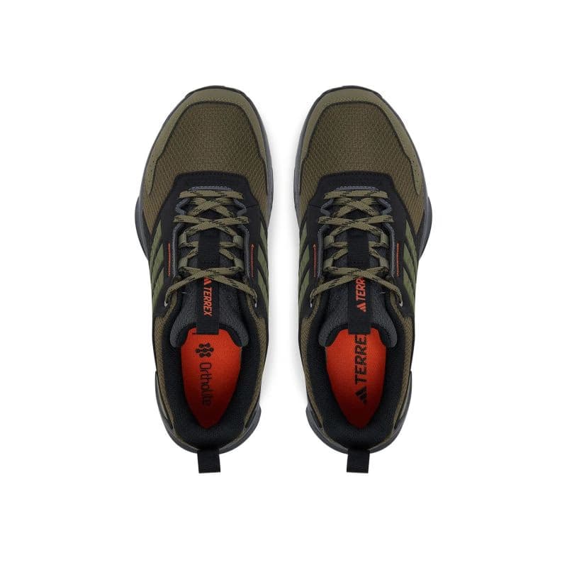 Pánska bežecká trailová obuv ADIDAS Terrex Tracefinder M olive strata olive strata semi impact orange 3
