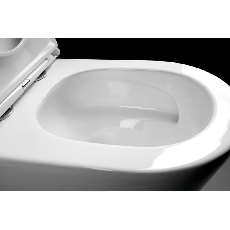 SAPHO - AVIS Vortex Rimless WC misa pre kombi, spodný/zadný odpad, biela PC106-111 2