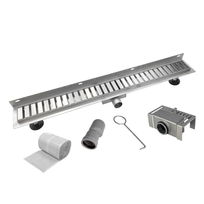 Mereo Odtokový sprchový žľab k stene 80 cm, vr. roštu STRIP CZ172 1