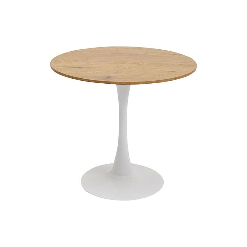 Schickeria príručný stolík biela/hnedá  o80 cm 1