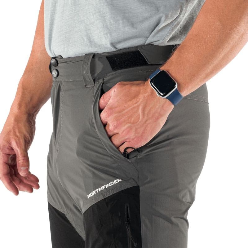 Pánske turistické nohavice NORTHFINDER SILVESTRE-411greyblack 4