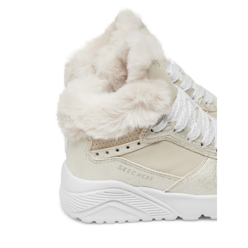 Dievčenské členkové zimné topánky SKECHERS Uno Lite Comfurt Collar natural 6
