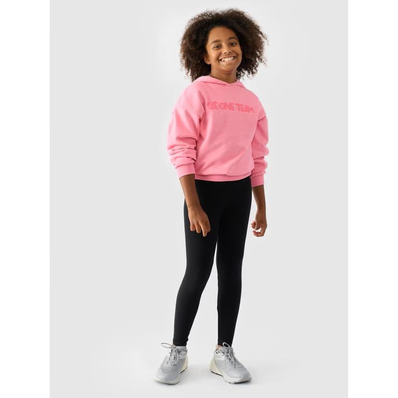 Dievčenské legíny 4F JUNIOR TIGHTS-JWMM00TTIGF178-20S-DEEP BLACK 2