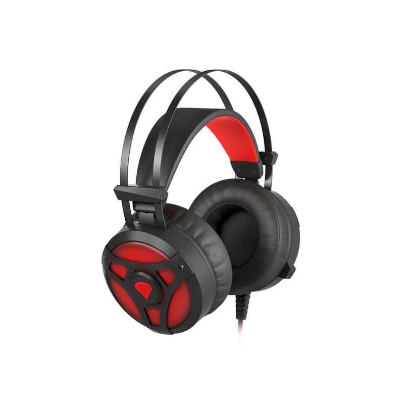 Herné slúchadlá s mikrofónom Genesis Neon 360, Stereo, Vibrácie, červené podsvietenie 4