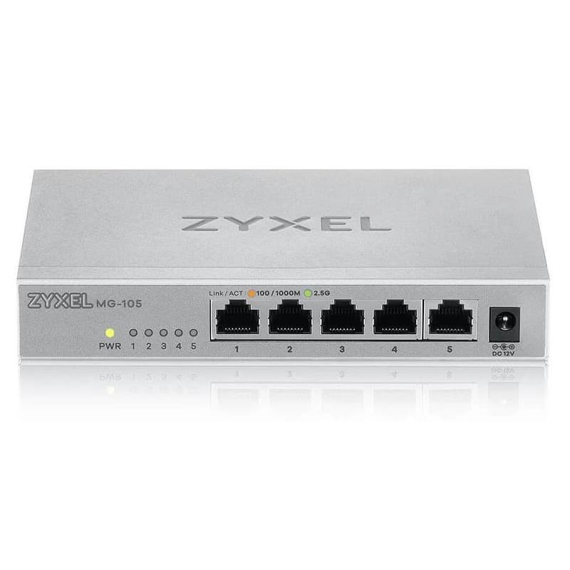 Zyxel XMG-105 5 Ports 2, 5G + 1 SFP+ MultiGig unmanaged Desktop Switch 2