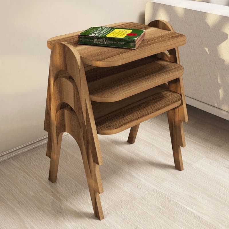 Sada odkladacích stolíkov (3 kusy) Paris - Walnut 1
