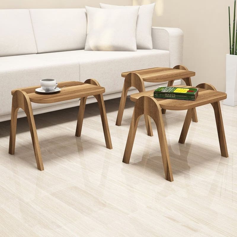 Sada odkladacích stolíkov (3 kusy) Paris - Walnut 4