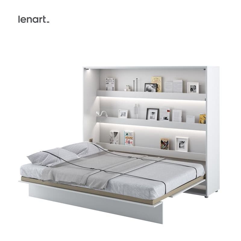 Dig-net nábytok Sklápacia posteľ Lenart BED CONCEPT BC-14p | biely lesk 160 x 200 cm 1