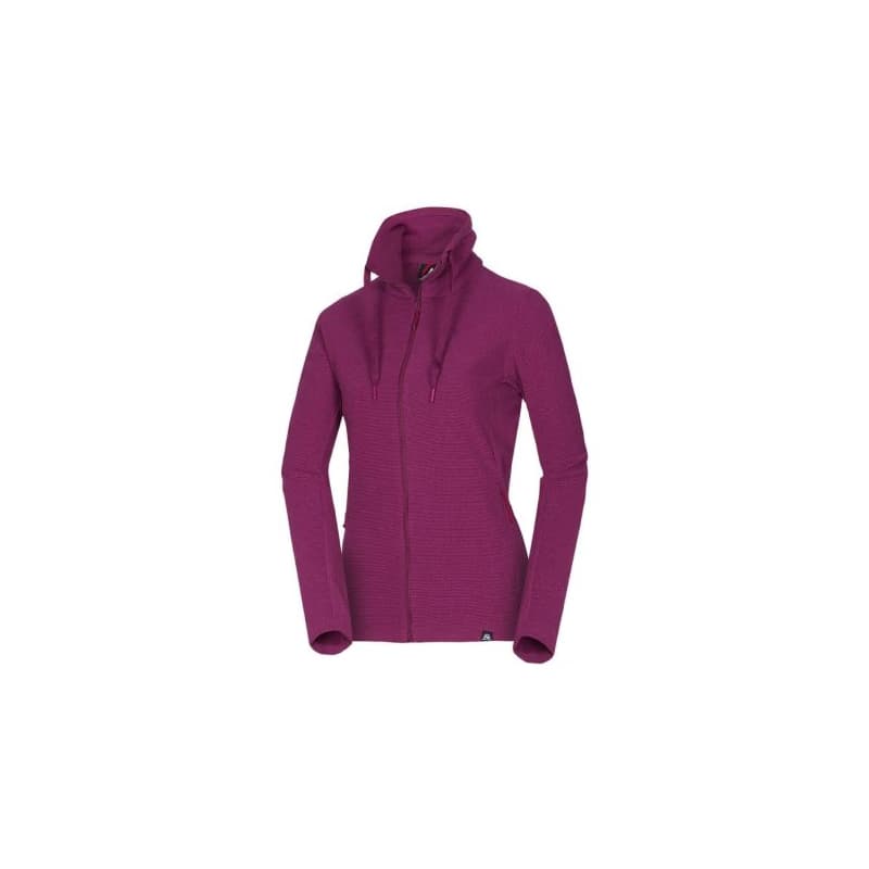 Dámska zateplená turistická mikina so zipsom NORTHFINDER TAMMY-510cherry