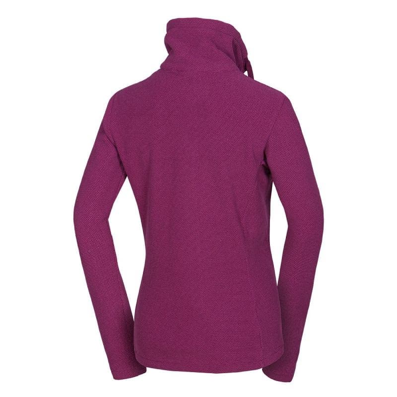Dámska zateplená turistická mikina so zipsom NORTHFINDER TAMMY-510cherry 2
