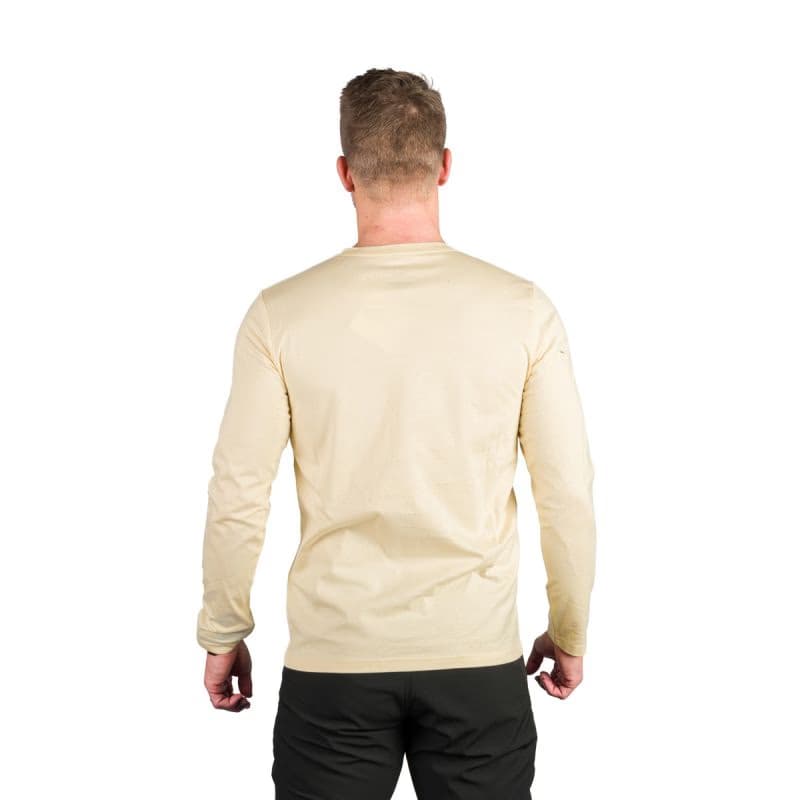 Pánske turistické tričko s dlhým rukávom NORTHFINDER DACSO-529creamwhite 4