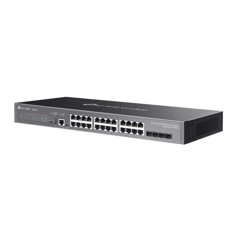 TP-Link OMADA switch SG5428X (24xGbE, 4xSFP+, 1xUSB2.0, 2xConsole, fanless) 3