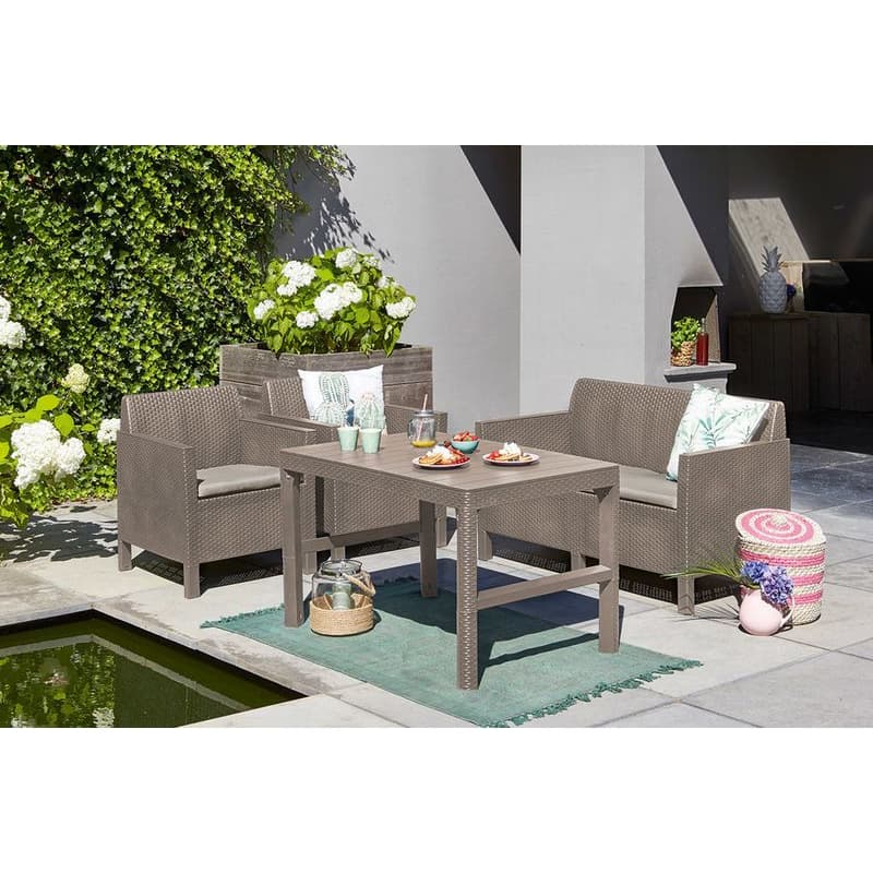 KETER Záhradný stôl ONLY rattan | cappuccino 3