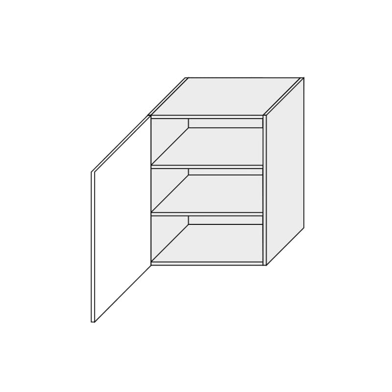 ArtExt Kuchynská skrinka horná FLORENCE lesk | W2 50 Farba korpusu: Lava 3
