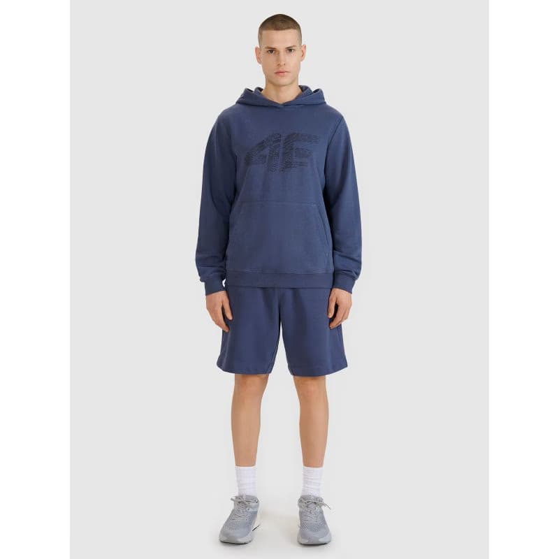 Pánska mikina s kapucňou 4F SWEATSHIRT M1585-22S-ANTHRACITE 4
