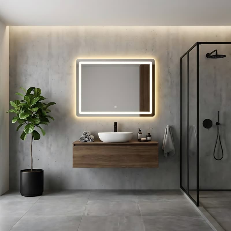 REA - Zrkadlo LED 80x60cm P10407 HOM-02829 2