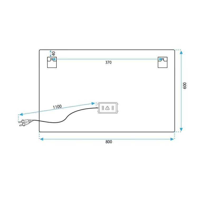 REA - Zrkadlo LED 80x60cm P10407 HOM-02829 4