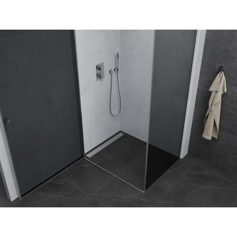 MEXEN/S - PRETORIA sprchovací kút 90x80, grafit, chróm 852-090-080-01-40 5