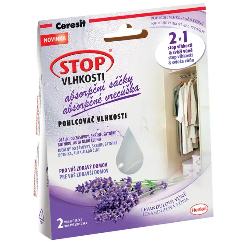 Ceresit Stop Vlhkosti vrecká Levanduľa 2x 50g 1