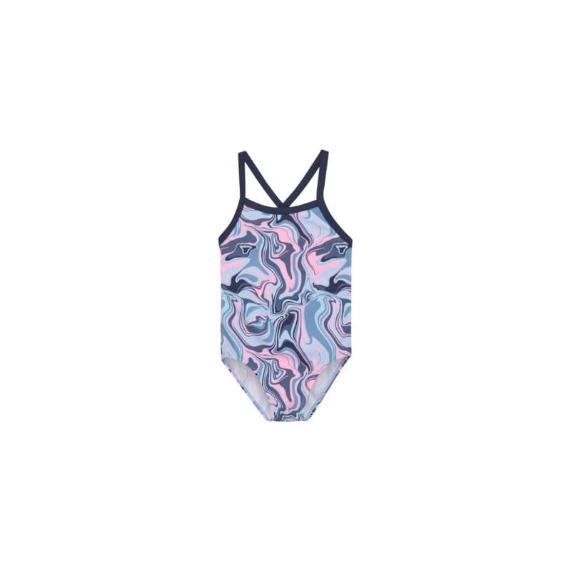 Dievčenské plavky COLOR KIDS Swimsuit Sporty, AOP, cerulean