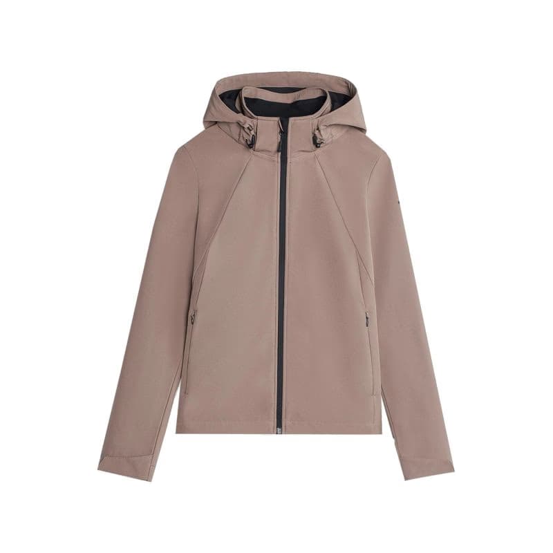Dámska turistická bunda 4F SOFTSHELL JACKET-AW23TSOFF152-82S-LIGHT BROWN 5