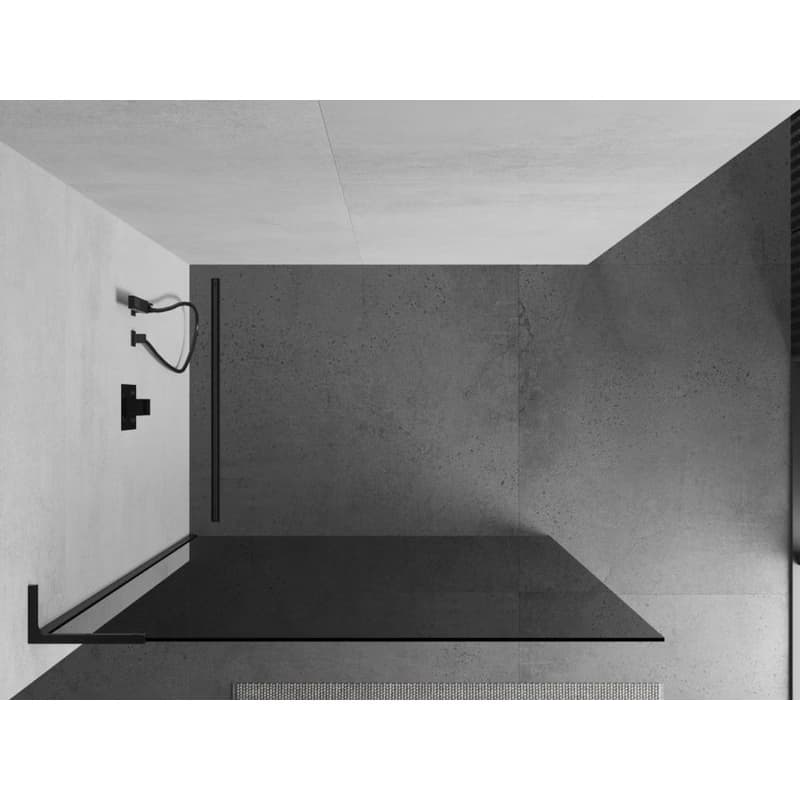 MEXEN/S - Kioto L Sprchová zástena WALK-IN 70 x 200, grafit, čierna 800-070-103-70-40 4