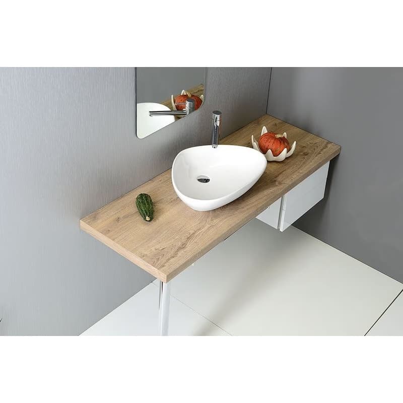 SAPHO - TERUEL keramické umývadlo na dosku 59x39cm, biela BH7007 2