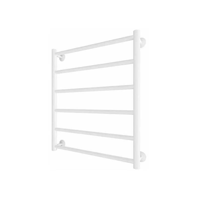 Mario-Radiators Kúpeľňový rebríkový radiátor INOX FLAT 122W/230V 57x43 cm nerez/biela 1.137.047733.WM