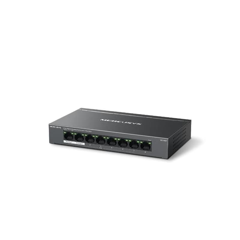Mercusys MS108GP 8xGb desktop switch 7xPoE+ 2