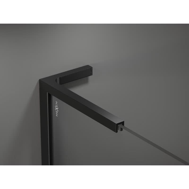 MEXEN/S - Velar L sprchovací kút, posuvné dvere 100 x 85, grafit, čierna 871-100-085-43-70 5
