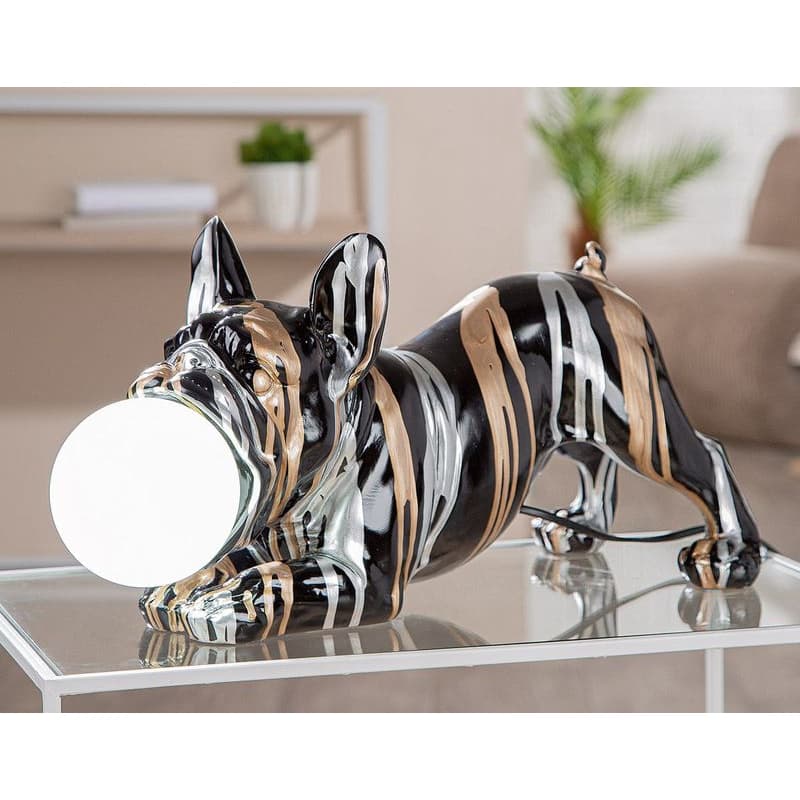 Stolová lampa Bulldog s motívom gule "Drip" 1