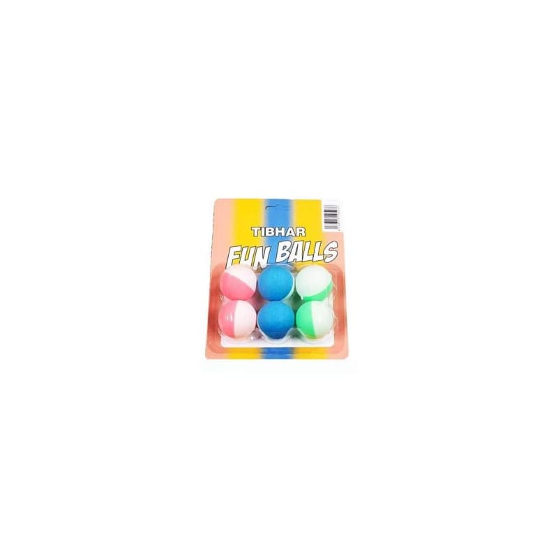 Stolnotenisové loptičky TIBHAR Tibhar Funballs, x6, bicoloured
