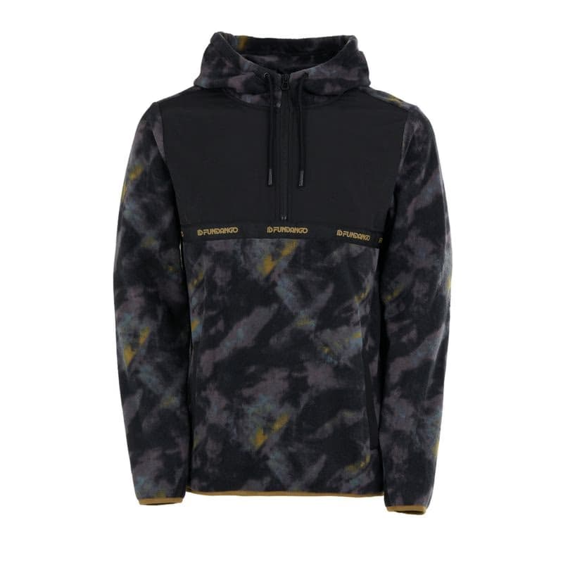 Pánska lyžiarska mikina s 1 2 zipsom FUNDANGO Exodus Hybrid Jacket-585-moor 5