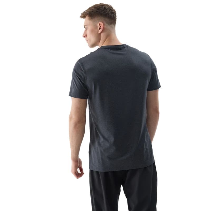 Pánske tréningové tričko s krátkym rukávom 4F TSHIRT FNK-WSS24TFTSM599-20M-DEEP BLACK MELANGE 4