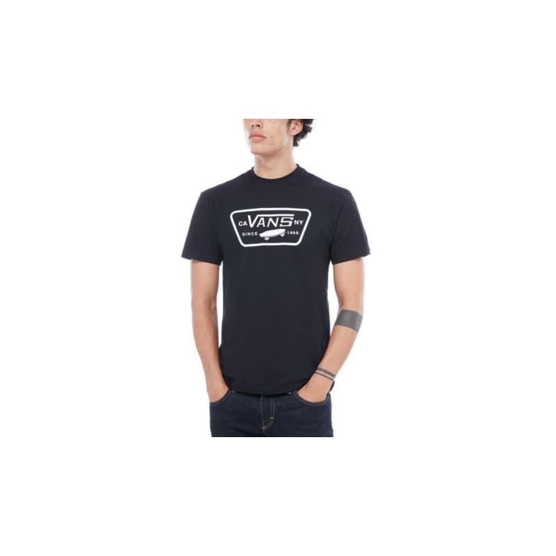 Pánske tričko s krátkym rukávom VANS MN FULL PATCH-BLACK-WHITE