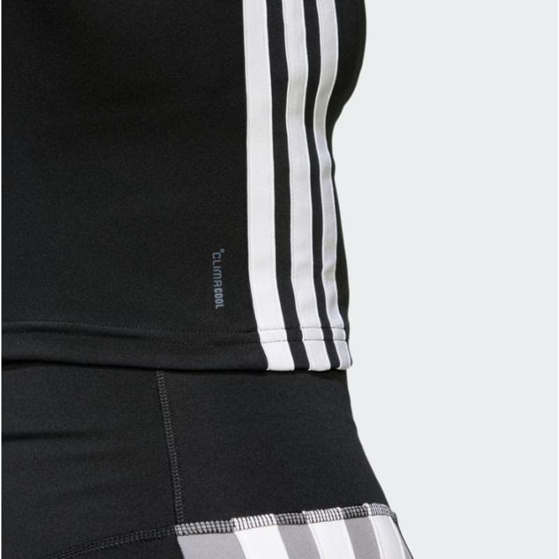 Dámske tréningové tielko ADIDAS WE 3S CROP TANK BLACK WHITE 5